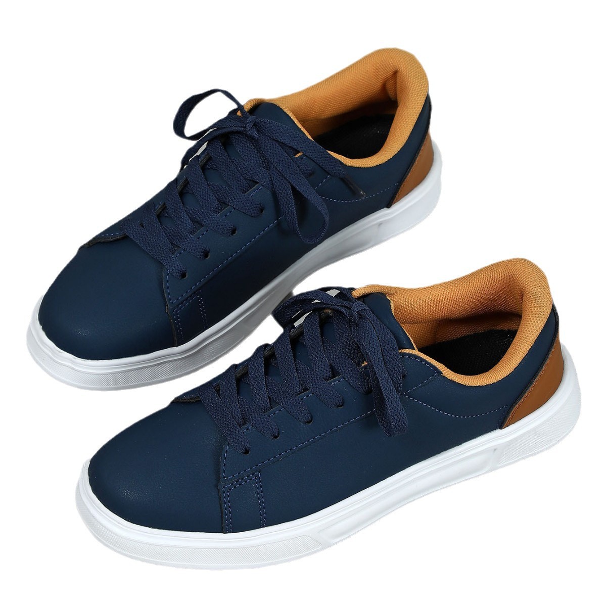 Jinjiang zapatos coreanos de moda skateboard de suela gruesa pareja zapatos deportivos casuales con suela suave zapatos blancos cómodos para mujeres
