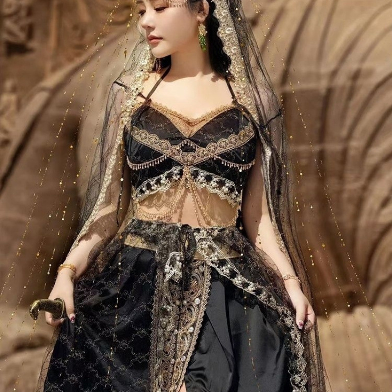 Dunhuang Feitian Han Dynasty Women's Summer Exotic Dance Costume Xishuangbanna Dai Costume Western Region Dance Girl