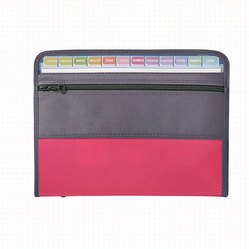 Organ, folder with zipper, universal bag for documents, handheld storage system, 13 floors