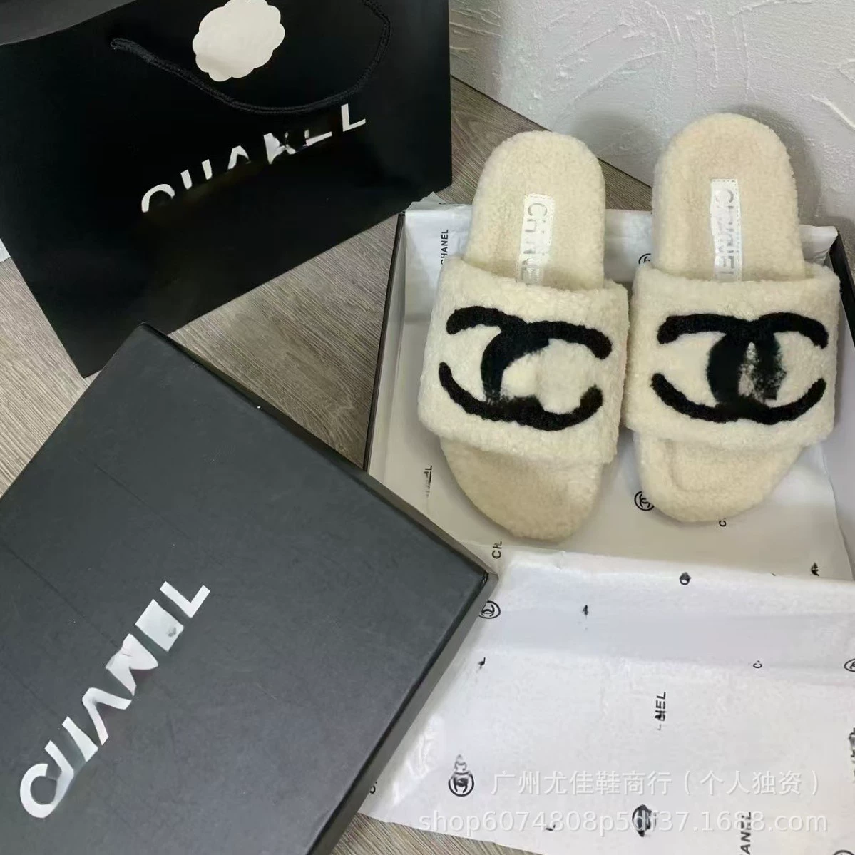 Xiaoxiang Teddy меховые тапочки для женщин на уровне верхней одежды, премиум, толста подошва из овчины тапочки износостойкие, лёгкие, повседневные тапочки