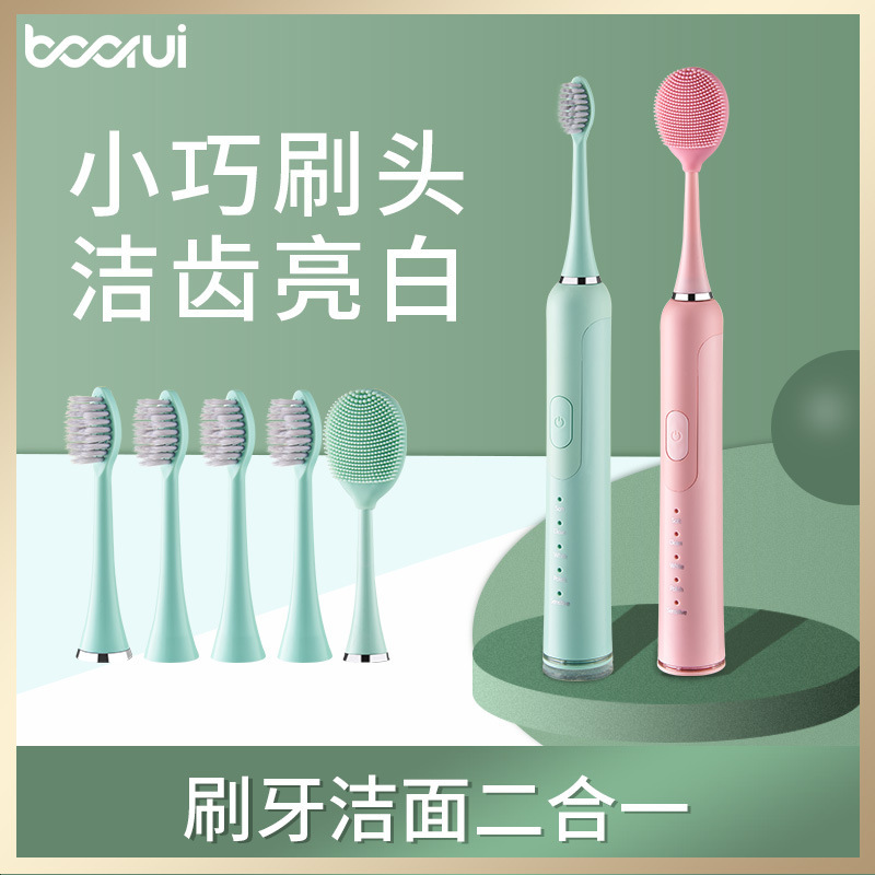 Cross-Border Purui Br-X3 Sonic Electric Toothbrush Magnetic Levitation USB Fast Charging 10-Mode Cleansing and Brushing Two-In-One