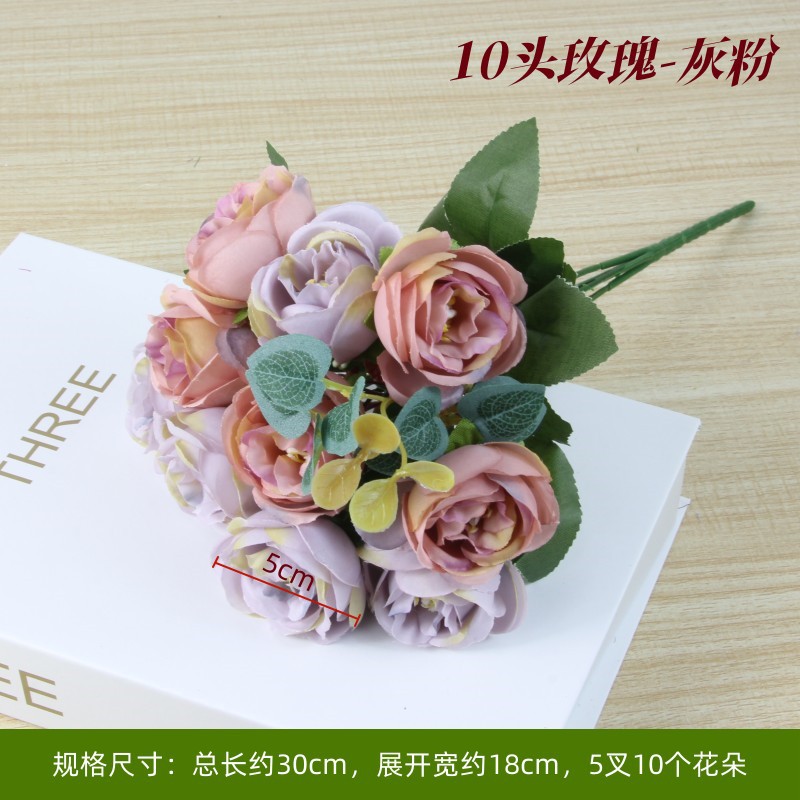 10 rose gray powder