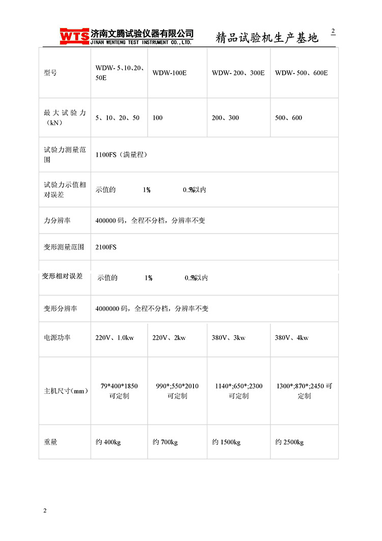 电子万能拉力试验机介绍