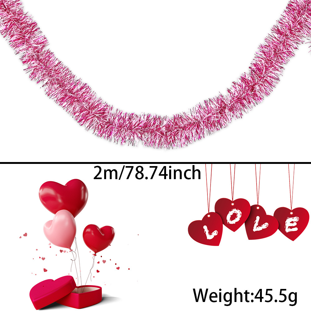 Amazon nuevo día de San Valentín amor tira flor de boda confesión atmósfera diseño de cordillera colgante de lana