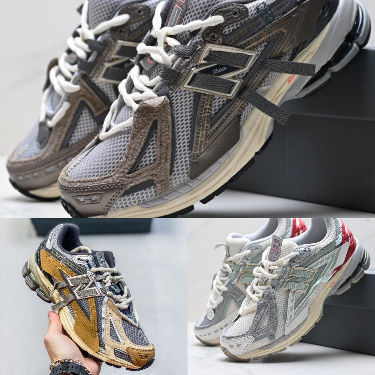 Putian pure original nb1906a functional dad shoes retro deconstructed style small wing running shoes breathable and height-increasing
