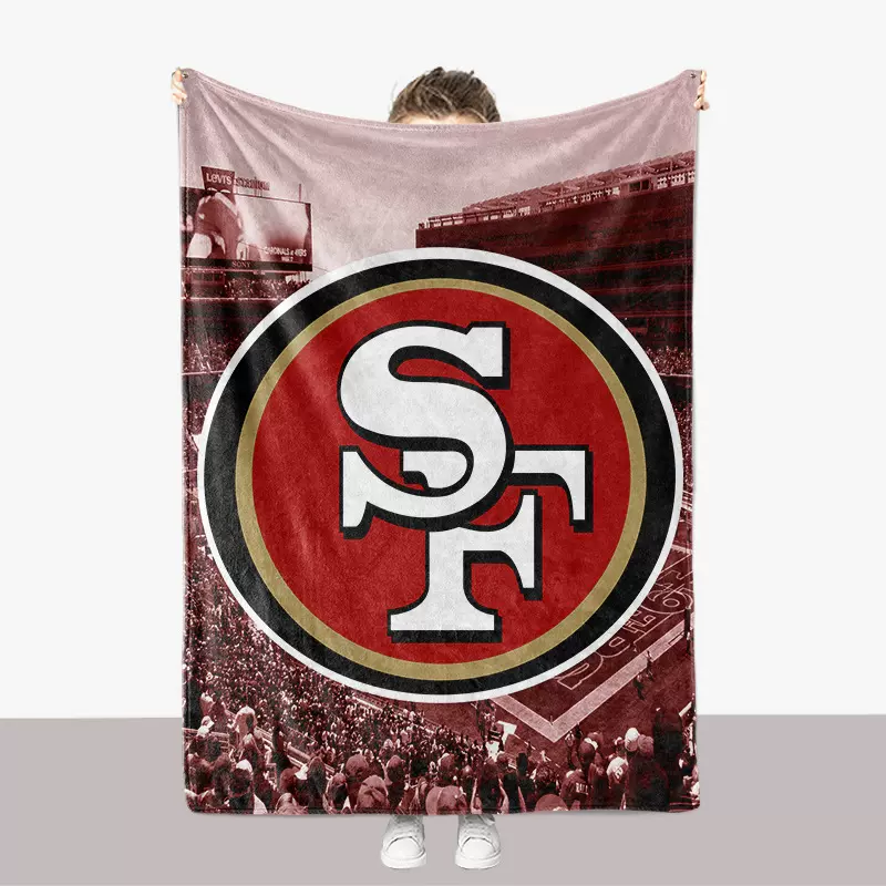 跨境电商法兰绒毛毯外贸厂家直销 标志系列双面绒亚马逊一件代发