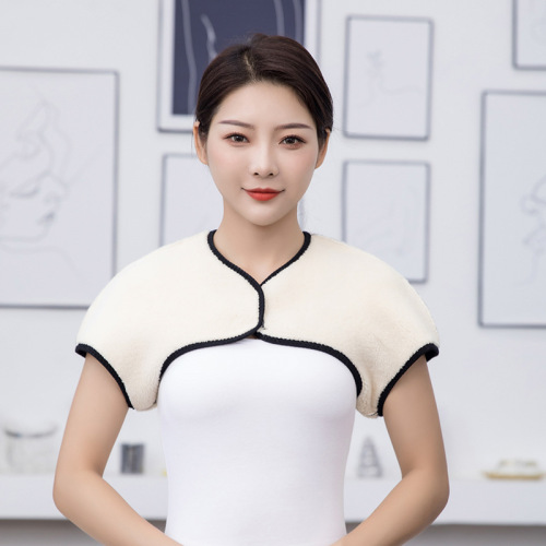 Lambskin-style Fleece Insulated Shoulder Guard for Men and Women, Double-layered Thickened Shoulder Jacket, Small Vests for Close-fitting and Warm Winter