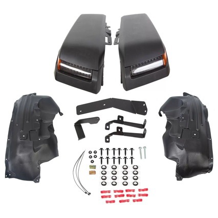Suitable for 07-17 Jk Modified to Jl Wrangler, High and Low Wide-Body Wheel Arches with Lights and Inner Lining