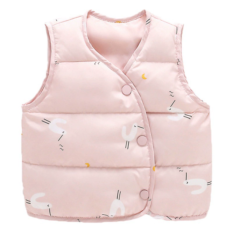 2024 осенью и зимой дети пуховые жилеты