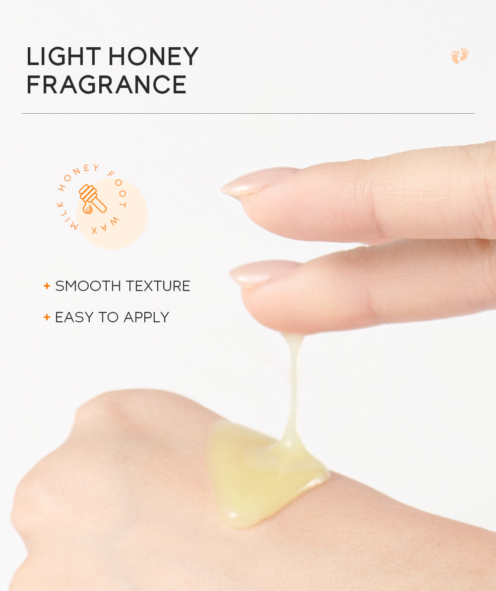 Cross-border QUIYUM milk and honey peel-off foot wax e foot care keratin manufacturer's wholesale in stock undefined