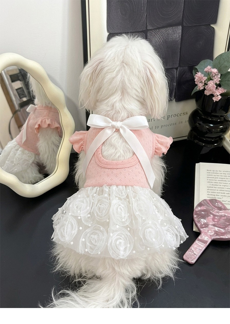 Vestido para cão estilo coreano roupa de princesa doce pet_voghion.com