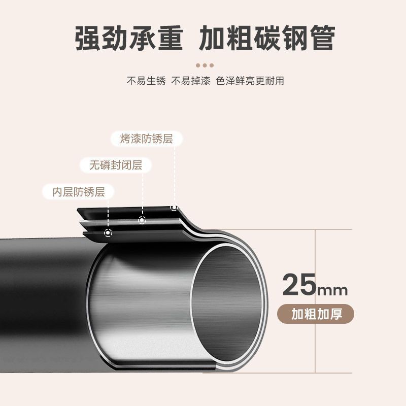 Percha de ropa de doble capa piso vertical dormitorio percha de ropa para el hogar percha de ropa de dormitorio percha de almacenamiento simple perchero