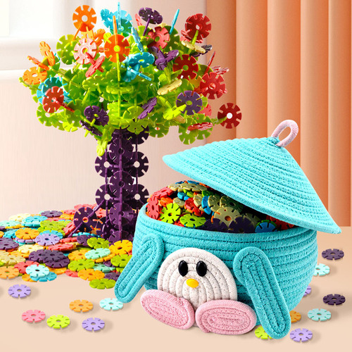 Blossom Angel Thick Snowflake Children's Building Blocks Assembly Building Toys Kindergarten Building Baby Early Education