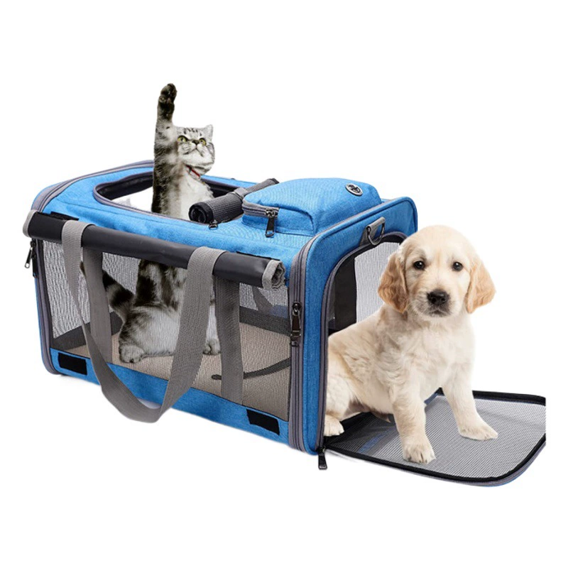 Оптовая продажа напрямую с фабрики: сумка-переноска для животных через плечо, для прогулок, для собак и кошек, вместительная, дышащая и портативная.