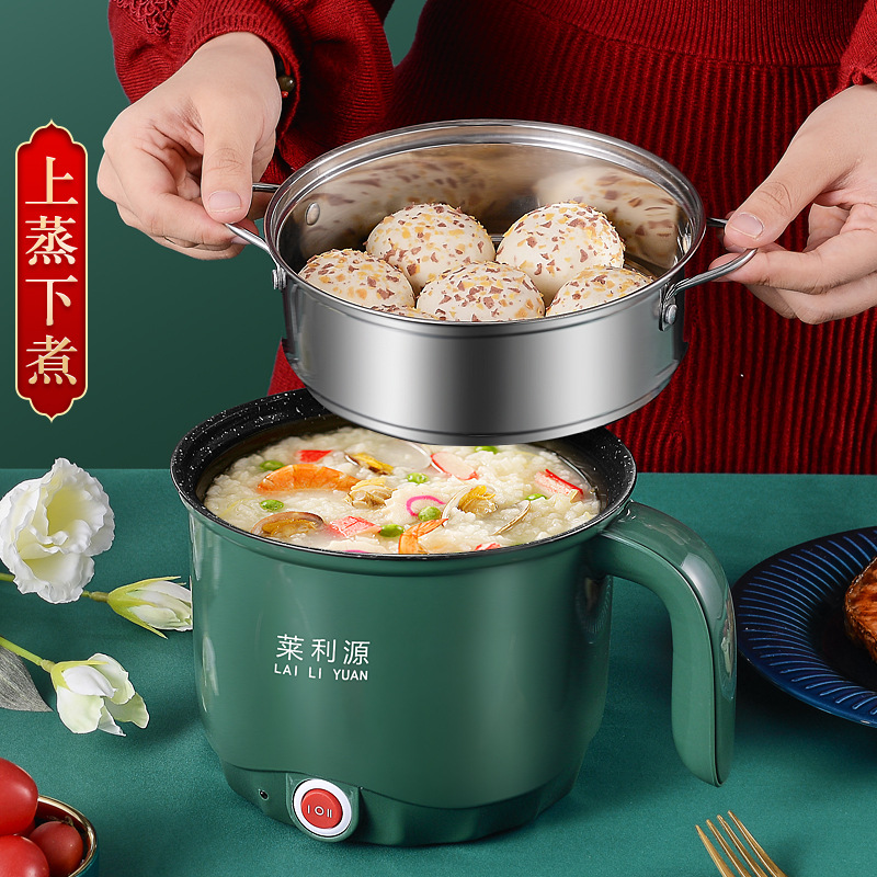 Electric cooking pot dormitory small electric pot student cooking pot small power electric pot integrated multifunctional non-stick pan a generation of hair