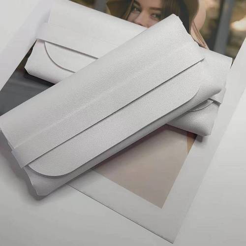 New Fashion Belt Glasses Case Leather Matte Fabric Portable Simple Glasses Bag Manufacturer Wholesale Delivery