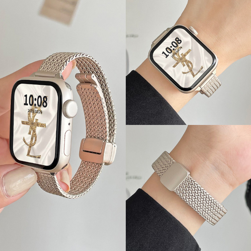 for iwatchs9/s10 strap metal applewatch87 apple watch strap se/6/5/ultra chain