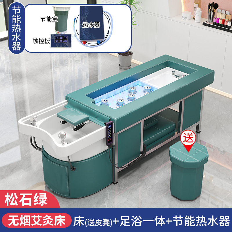 Verde turquesa + calentador de agua