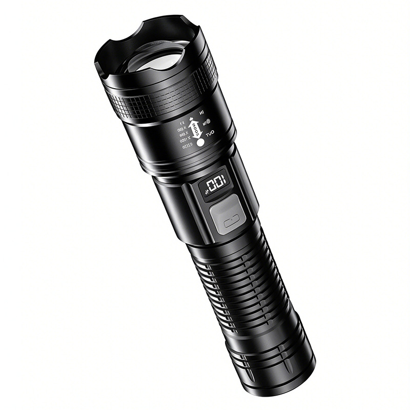 2026 Hot-Selling High-Power Flashlight with Long-Lasting Battery, Large Capacity, Outdoor Ultra-Bright Laser Flashlight