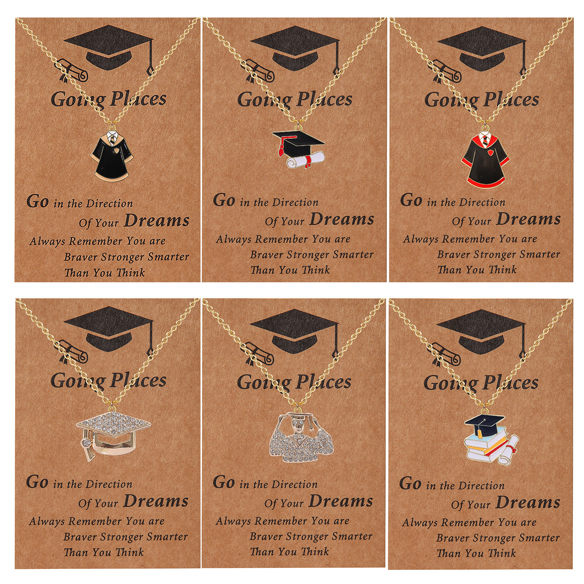 14g Weight Alloy Pendant Material Pendant Necklace Classification Alloy Chain Material cable chain Chain Type 1 Piece Quantity School, Graduation Occasion Alloy Material Doctoral cap, Student Clothes Pattern All Seasons Season Women's Gender Enamel, Plating Design Modern Style Style Modern Style Doctoral Cap Student Clothes Alloy Cable Chain Pendant Necklaces Wholesale 无