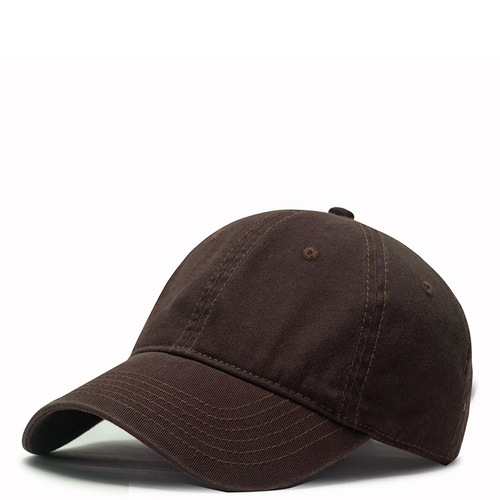 Soft top baseball cap golf visor for men and women Korean style face-showing small solid color anti-scratch washed duck cap