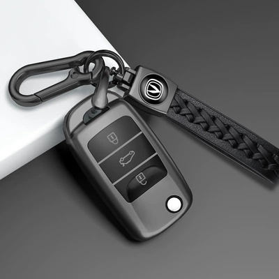 Car key bag Yida Buckle Shell - type-c-key-cover-woven-rope-double-buckle-titanium-gray