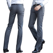 黑色西裤男款修身直筒西裤男士韩版休闲西裤商务职业工作西装裤