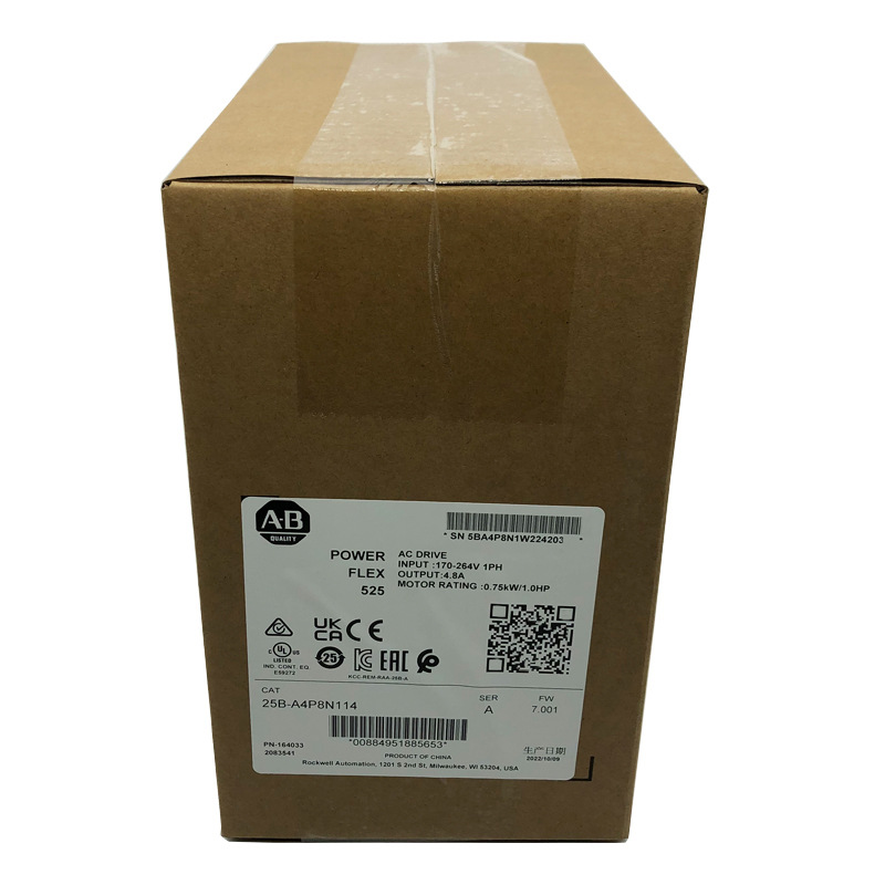 25B-A4P8N114变频器罗克韦尔Allen-Bradley全新25BA4P8N114