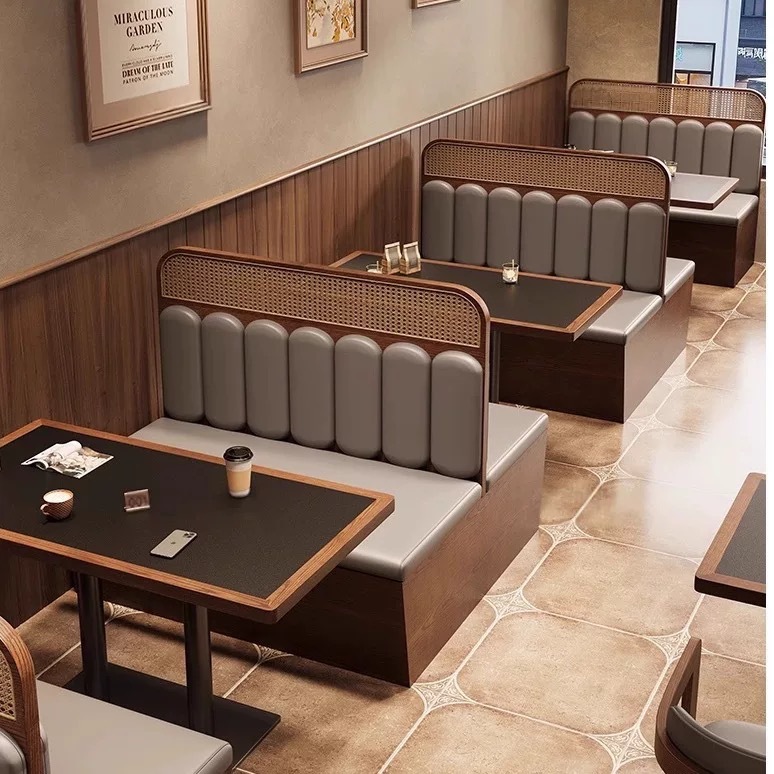 Commercial American-Style Restaurant Tables and Chairs, Cafe and Western Restaurant Table and Chair Sets, Catering Restaurants, Steak and Dessert Shops, Retro
