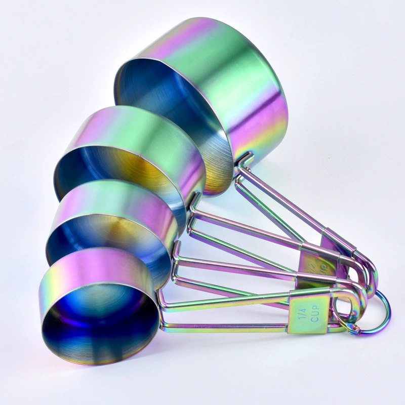 Simple measuring cup stainless steel, tools set, 4 pieces