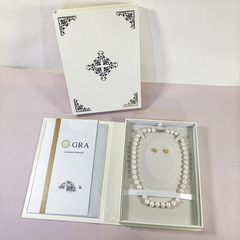 フリップカバー真珠ネックレスジュエリーボックスファッション本形真珠ビーズピアスギフト収納展示ボックス工場直販