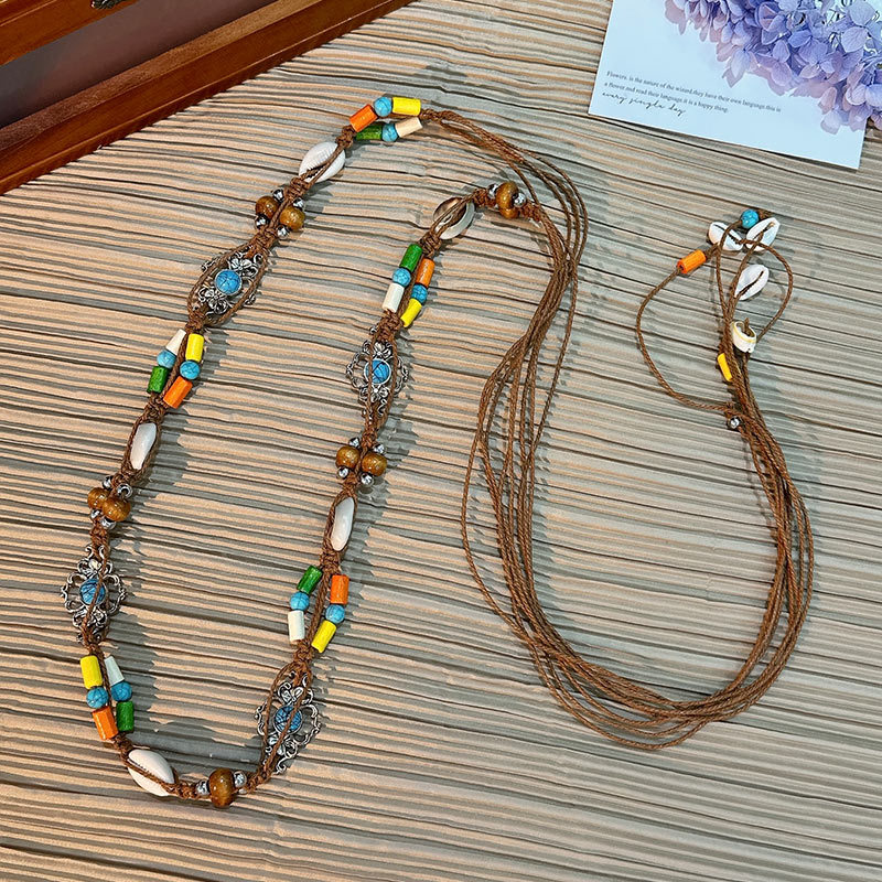 Cuerda de la cintura popular Bohemia tejida cuerda de cáñamo cadena de la cintura cinturón delgado vestido del todo-fósforo de las mujeres joyería transfronteriza al por mayor