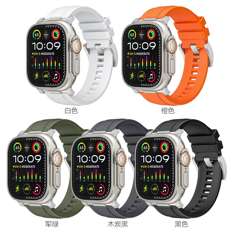 Товар для AppleWatch Ultra с датчиком Apple Advanced монохромный силиконовый ремешок S10 ремешок