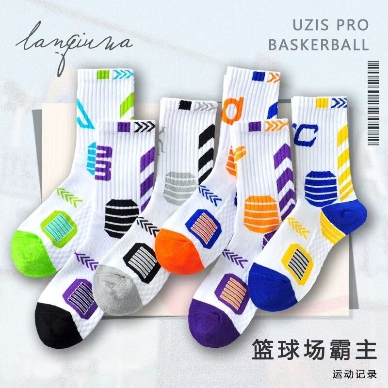 Socks Men's Basketball Elastic Breathable Lakers Kobe Bryant Basketball Socks Elite Curry James Sports Mid-Calf Socks Socks Men's Basketball Elastic Breathable Lakers Kobe Bryant Basketball Socks Elite Curry James Sports Mid-Calf Socks