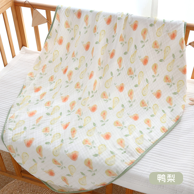 竹棉纱布-鸭梨 / 六层高密110*110cm