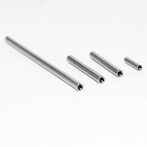 (G23 Titanium) Titanium Alloy Intraoral Threadable Retainer Ear Nail Brow Nail Hypoallergenic Straight Rod Piercing Jewelry Accessory