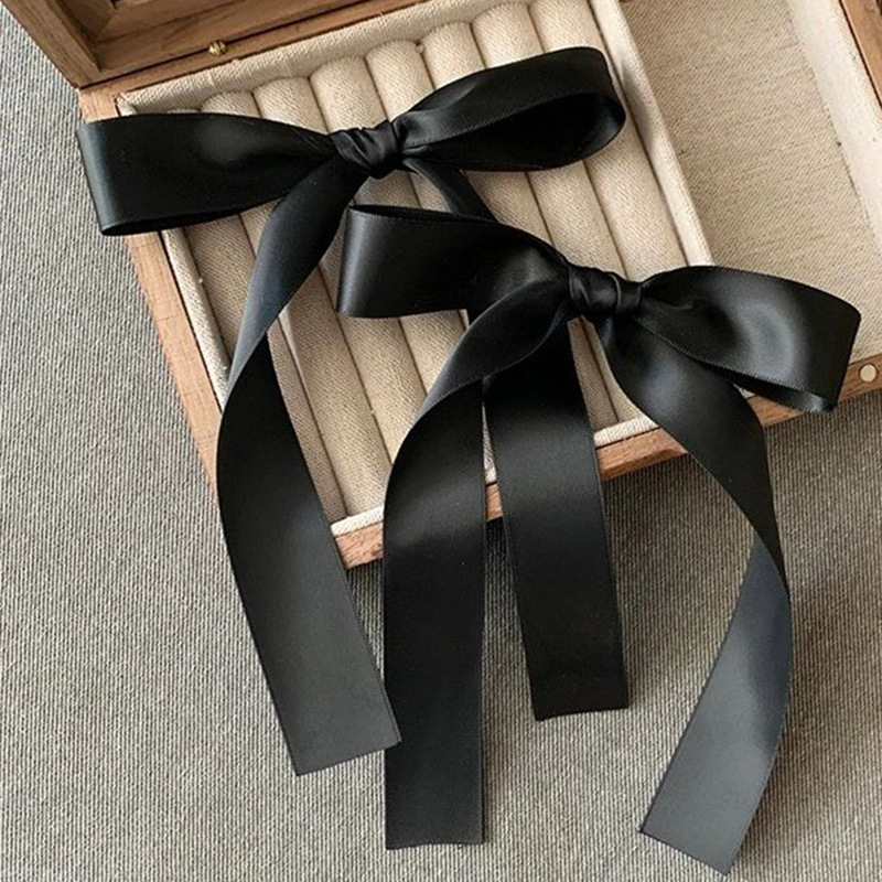 Exquisite Haarnadel im Ballettstil mit schwarzer Schleife und Schleife für Damen, 2023, neuer Haarschmuck für den Hinterkopf, Haarnadel, Entenschnabelclip_voghion.com