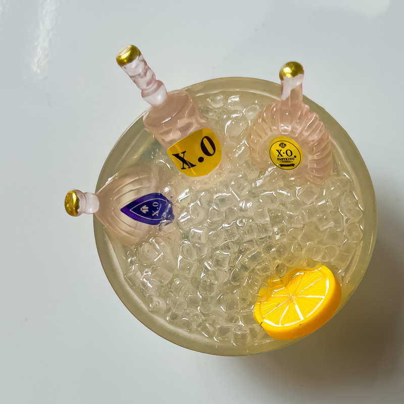 冰箱贴立体创意磁性贴仿真个性食物冰镇酒瓶留言贴吸铁石摆件配件|undefined