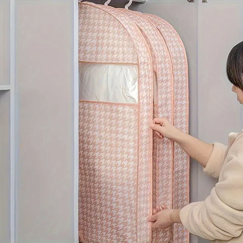 无纺布粉色格子 (1)