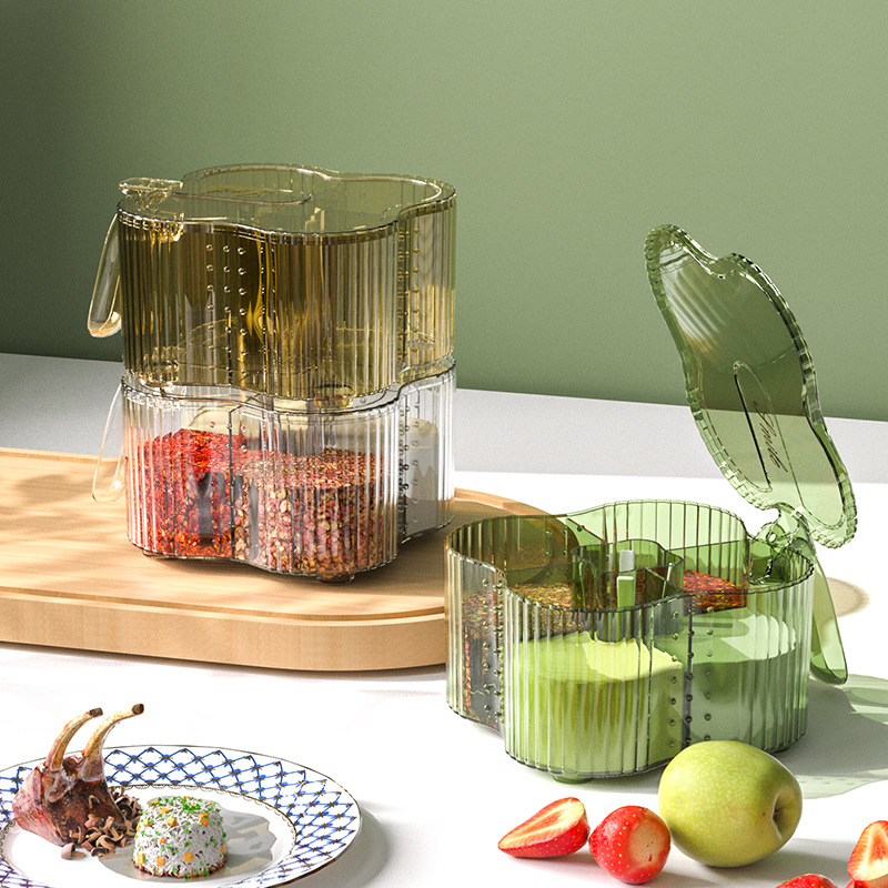 Kitchen seasoning box Household combination installed high -end salt…