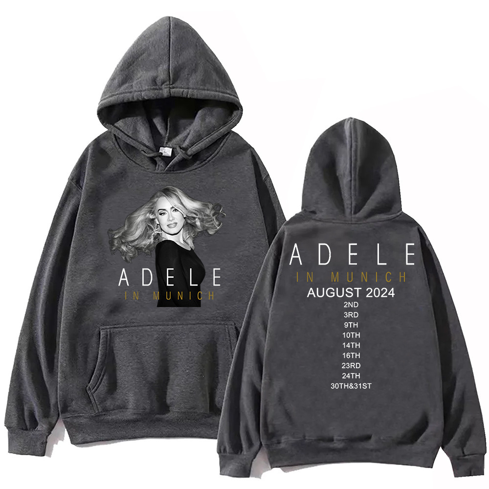 Adele In Munich Tour 2024 August Hoodie Harajuku Pullover To