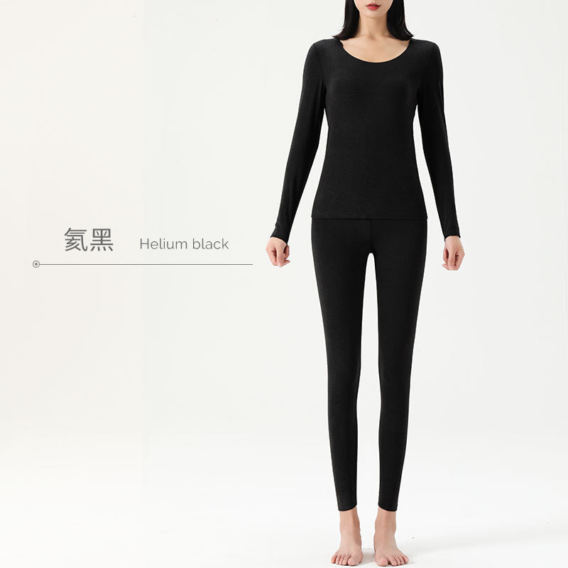 Primavera y otoño delgada calentamiento espontáneo de la ropa interior cálida sin marcas, ropa interior de primavera, pantalones de primavera, conjunto de pantalones de primavera