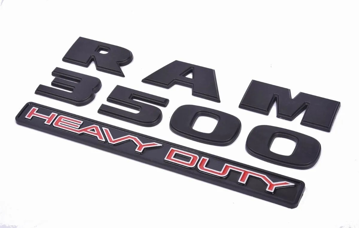 Suitable for Dodge Ram1500 2500 3500 Heavy Duty Fender Side Label Black Label Car Label
