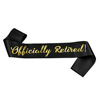 Cross -border new retirement party Office Office Retirde etiquette belt rose gold hot word retirement shoulder strap