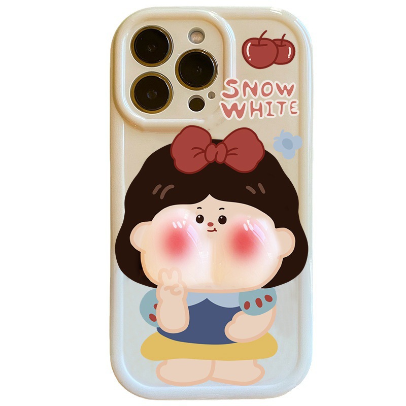 Mobile phone case 3D funny and suitable for iPhone14 cute crayon new fun cartoon full package trend_voghion.com