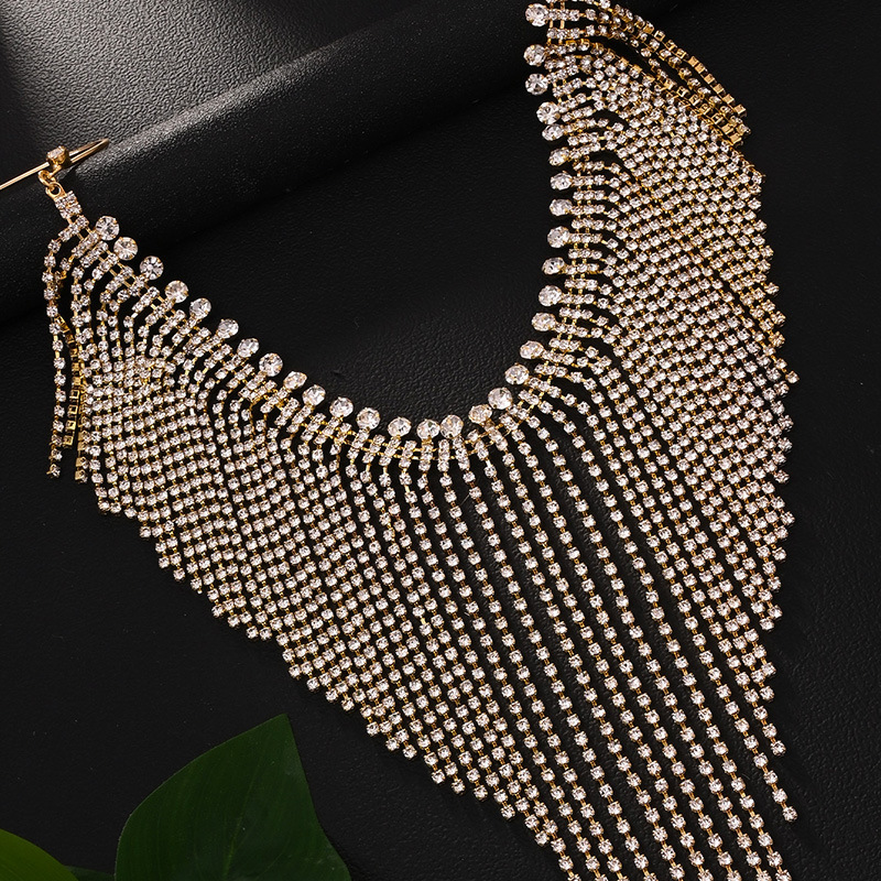 Amazon nueva máscara de bordas exagerada diamante largo velo de fiesta accesorios versátiles máscara de mujer