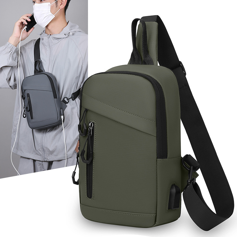 Bolso de pecho mayorista de hombre nuevo estilo de moda, bolso de hombro de viaje ligero multifuncional, bolso de mochila casual simple