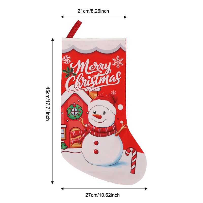 Calcetines de Navidad transfronterizos calcetines de regalo para niños colgantes de árbol de Navidad bolsas de caramelo decoración colgantes de decoración para el hogar de Navidad image 18