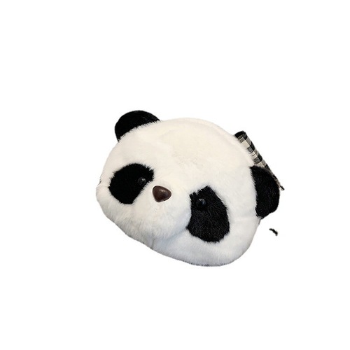 Cute crossbody bag for children birthday girl shoulder bag grab gift panda bag wholesale cartoon plush crossbody bag
