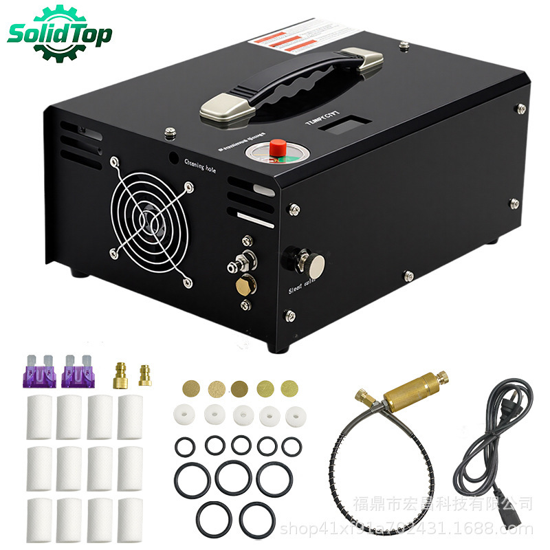 Automatic Shut-Off Model 220V 12V Car High-Pressure Air Pump 30Mpa Electric Air Compressor Portable